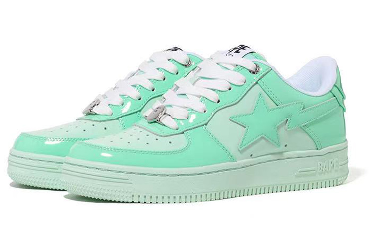Order A BATHING APE STA 皮革 繫帶低筒平跟 時尚板鞋 女款