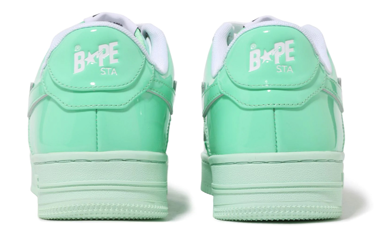 Lookbook A BATHING APE STA 皮革 繫帶低筒平跟 時尚板鞋 女款