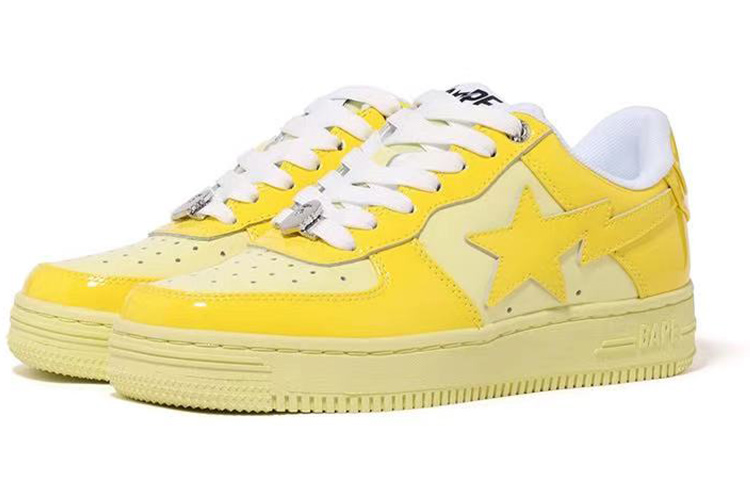 Cheap A BATHING APE STA 皮革 繫帶低筒平跟 時尚板鞋 女款