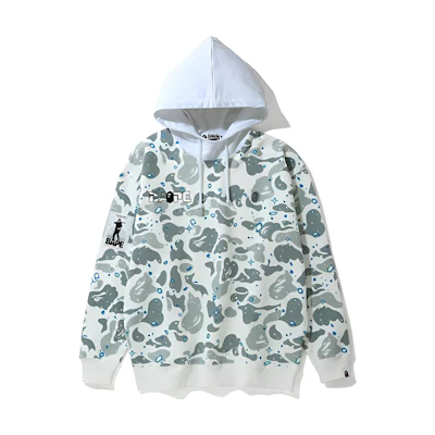 (Women) Bape A BATHING APE FW22 Glow-in-the-Dark Star Letter Print Hoodie 0ZXSWW214507E