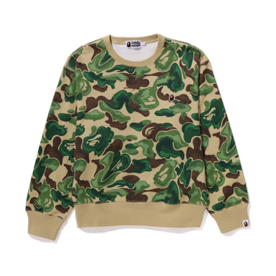 (Women) Bape A BATHING APE FW23 Embroidered Multicolor Camo Graphic Sweatshirt 0ZXSWW213008L