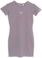 (Women) Bape A BATHING APE FW23 Solid Color Short Sleeve Dress with Embroidered Logo 0ZXDSW235001M (Women) Bape A BATHING APE FW23 Solid Color Short Sleeve Dress with Embroidered Logo 0ZXDSW235001M