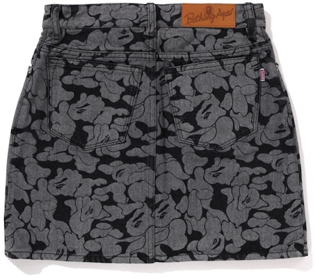 (W) Bape A BATHING APE FW24 迷彩字母印花牛仔裙 黑色 0ZXSKW254001N Lookbook (W) Bape A BATHING APE FW24 迷彩字母印花牛仔裙 黑色 0ZXSKW254001N