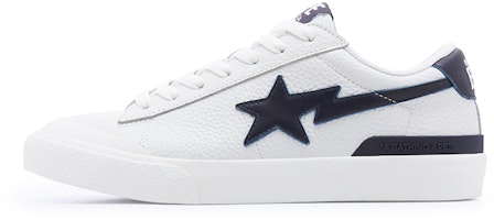 (Women) BAPE A BATHING APE Leather Low-Top Lace-Up 'White Fashion' 0ZXSHWX91012K (Women) BAPE A BATHING APE Leather Low-Top Lace-Up 'White Fashion' 0ZXSHWX91012K