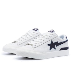 A BATHING APE 皮革 低筒繫帶 時尚板鞋 女款 白色 Order A BATHING APE 皮革 低筒繫帶 時尚板鞋 女款 白色