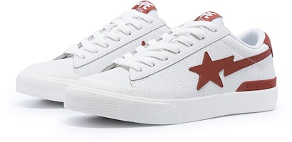 A BATHING APE 皮革 低筒繫帶 時尚板鞋 女款 白色 Purchase A BATHING APE 皮革 低筒繫帶 時尚板鞋 女款 白色