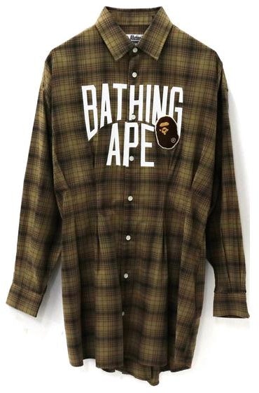 women-bape-a-bathing-ape-plaid-logo-button-up-long-sleeve-dress-women-0-zxdsw-235502-h