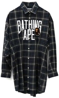 (W) Bape A BATHING APE 格紋logo長袖襯衫連衣裙 女裝 0ZXDSW235502H Lookbook (W) Bape A BATHING APE 格紋logo長袖襯衫連衣裙 女裝 0ZXDSW235502H