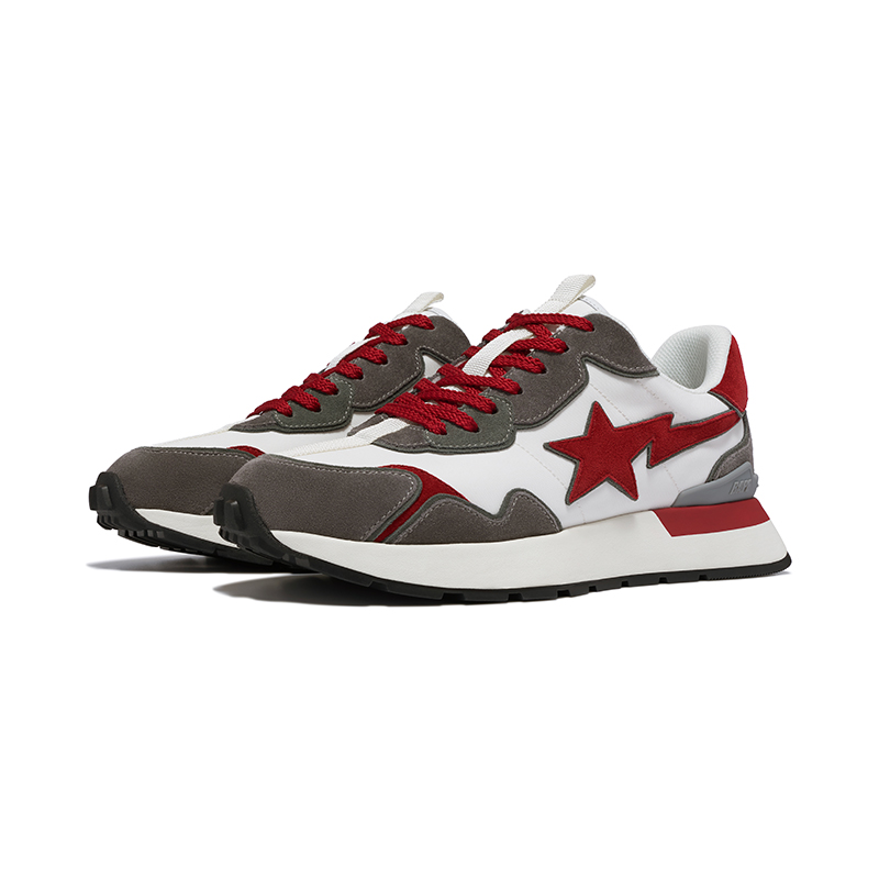 (W) BAPE A BATHING APE Roadsta 'Fabric Leather Low-Top Lifestyle' 圖 5