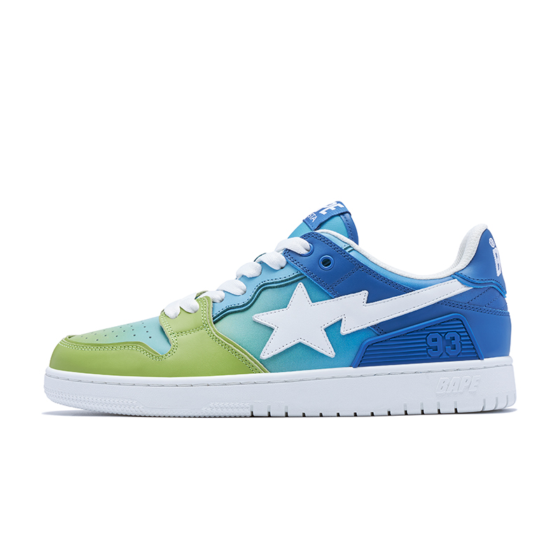 (W) BAPE A BATHING APE SK8 'Gradient Star Embroidery'