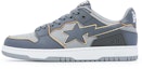 Buy BAPE A Bathing Ape SK8 Sta Gris Oro Blanco 1J30-291-025