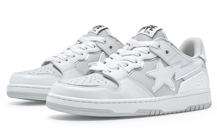 Purchase BAPE A Bathing Ape SK8 Sta Gris Oro Blanco 1J30-291-025