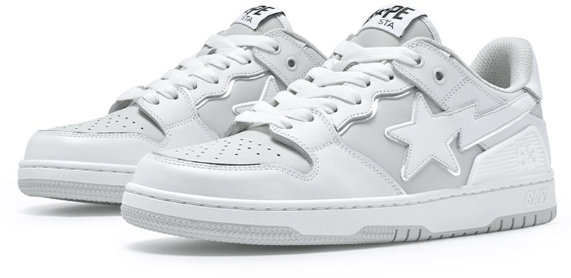 BAPE A Bathing Ape SK8 Sta Gris Oro Blanco 1J30-291-025 Purchase BAPE A Bathing Ape SK8 Sta Gris Oro Blanco 1J30-291-025