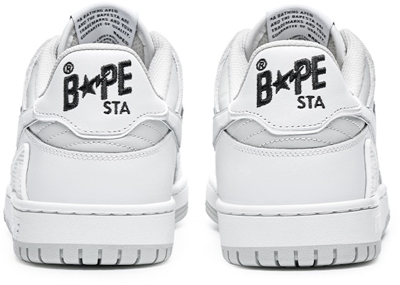 BAPE A Bathing Ape SK8 Sta Gris Oro Blanco 1J30-291-025 Details for BAPE A Bathing Ape SK8 Sta Gris Oro Blanco 1J30-291-025