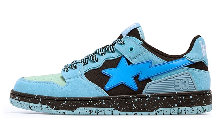 (W) BAPE A BATHING APE SK8 Low 'Leather Round Toe Lace-Up'