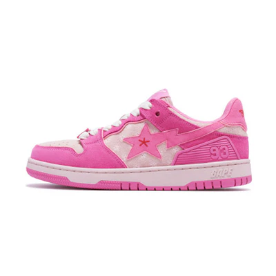 (W) BAPE A BATHING APE Sk8 Sta 'Pink'