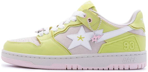 BAPY x A BATHING APE SK8 皮革系带低帮圆头時尚板鞋 女款 亮綠色 Buy BAPY x A BATHING APE SK8 皮革系带低帮圆头時尚板鞋 女款 亮綠色