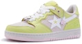 Order (W) BAPE A BATHING APE Sk8 Sta Kulit Rendah 'Kuning Merah Jambu' BPYSNSN0098XJ