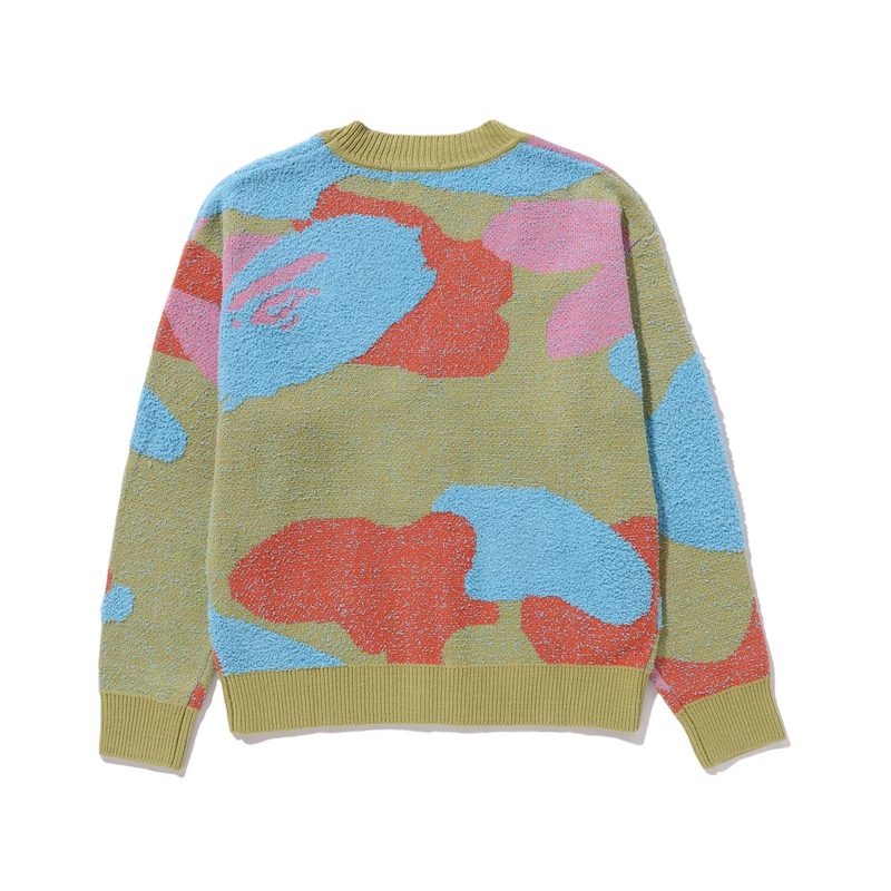 Purchase (W) 베이프 아 베이딩 에이프 SS24 카모플라쥬 컬러블록 니트 가디건. 0ZXKNW220001M