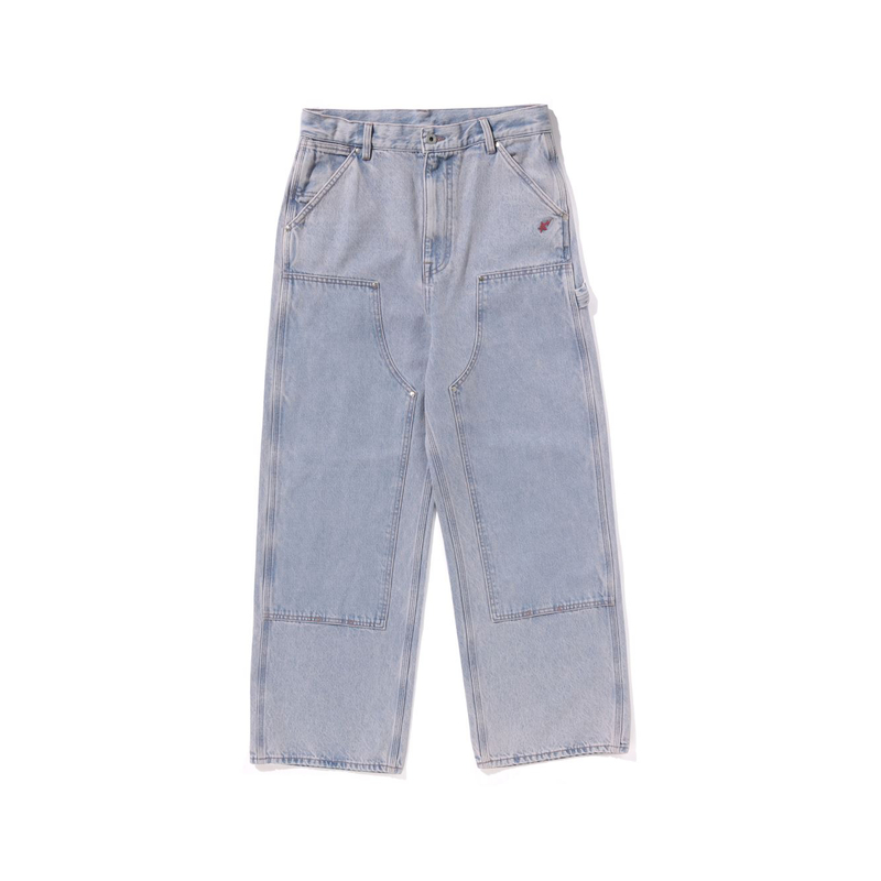 (Women) Bape A BATHING APE SS24 Tie-Dye Denim Cargo Pants  Edition. 0ZXPTW252001M