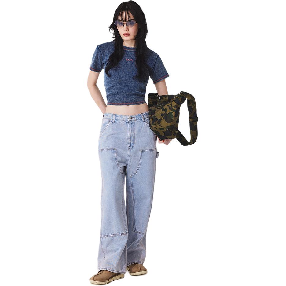 Details for (W) Bape A BATHING APE SS24 紮染丹寧工裝褲版本. 0ZXPTW252001M