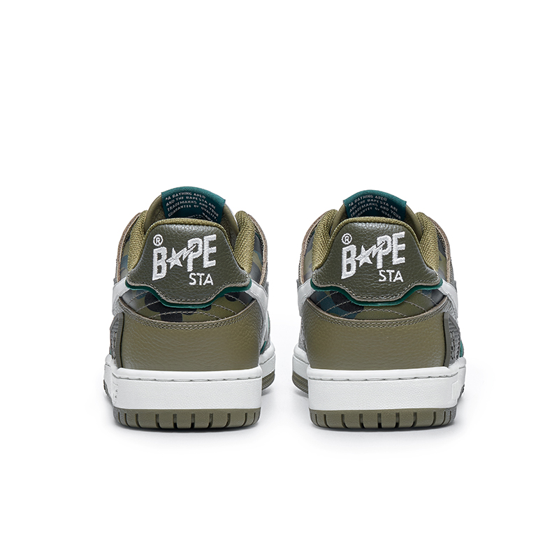 Lookbook (W) BAPE STA 低帮迷彩拼色运动鞋 0ZXSHW291026K