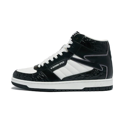 (W) BAPE A BATHING APE Star Embossed Mid-Top Sneaker 'Embossed Logo'