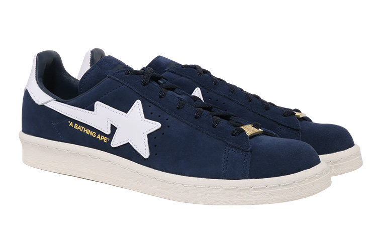 (W) BAPE A BATHING APE adidas Originals Superstar '20th Anniversary Blue White' 圖 4