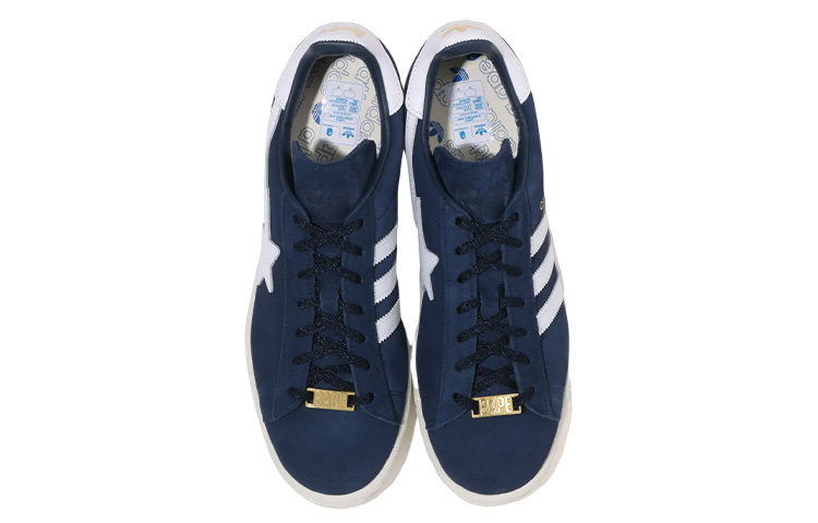 (W) BAPE A BATHING APE adidas Originals Superstar '20th Anniversary Blue White' 圖 5