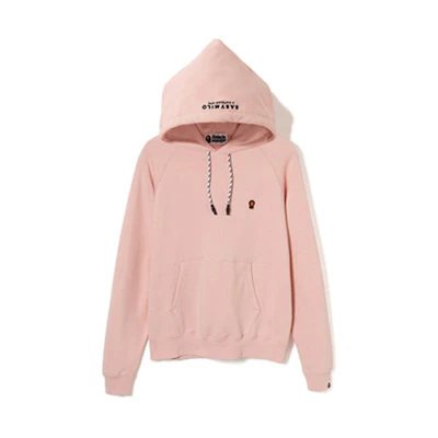 (Women) BAPE Alphabet Embroidered Hoodie Pink 0IXSWW214503C