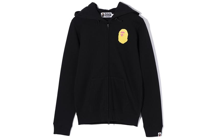 (Women) BAPE Ape Head FW22 Black Hoodie with Fun Back Print Design 0ZXSWW215505D 圖 3