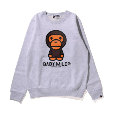 (Women) BAPE Ape Head Graphic Long-Sleeve Crewneck T-Shirt 2I30-213-008
