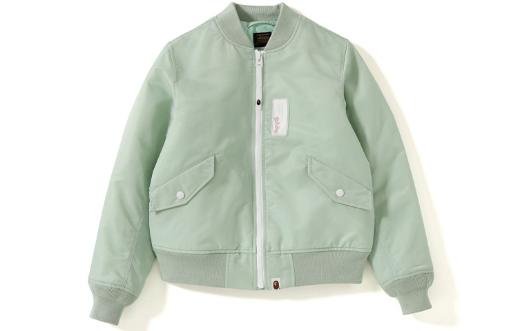 (Women) BAPE Ape Print French Letter Graphic Casual Jacket Women 0ZXJKW240506C