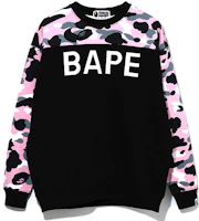 (Women) BAPE BAPE Camo Letter Print Patchwork Long Sleeve Casual Sweatshirt 0ZXSWW13503XD (Women) BAPE BAPE Camo Letter Print Patchwork Long Sleeve Casual Sweatshirt 0ZXSWW13503XD