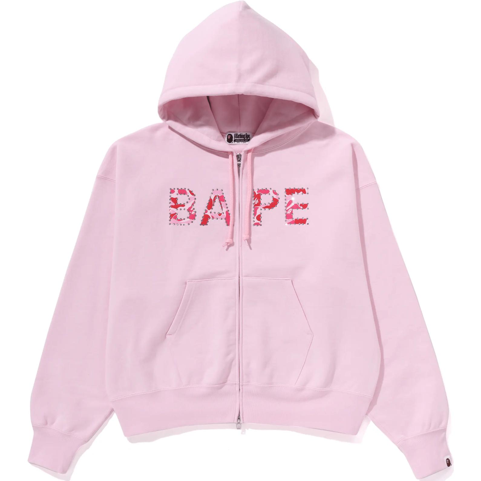 (Women) BAPE BAPE SS25 ABC Camo Rhinestone Zipper Logo Drawstring Hoodie 1L30-215-005 圖 6