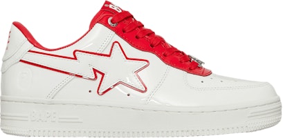 (Women) BAPE Bapesta #8 M1 'White Red' 1J30291017-RD