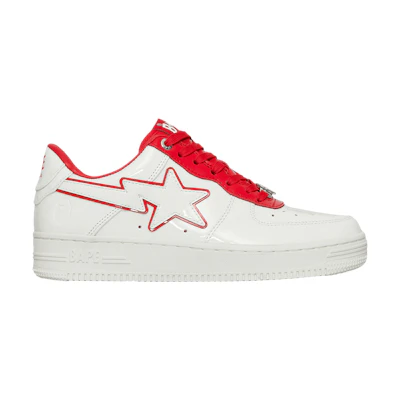 (W) BAPE Bapesta #8 M1 'White Red'