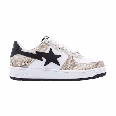 (W) BAPE Bapesta 'Beige Snakeskin'