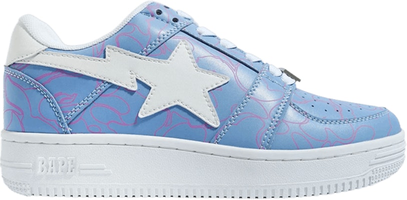 (W) BAPE Bapesta 低帮运动鞋 '紫色线条迷彩' 1G80291501 Buy (W) BAPE Bapesta 低帮运动鞋 '紫色线条迷彩' 1G80291501