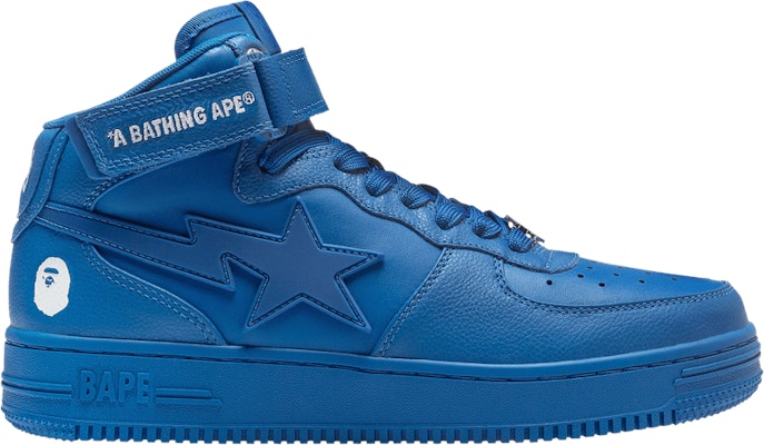 (W) BAPE Bapesta Mid 'Biru' 1H70291003-BLU Buy (W) BAPE Bapesta Mid 'Biru' 1H70291003-BLU
