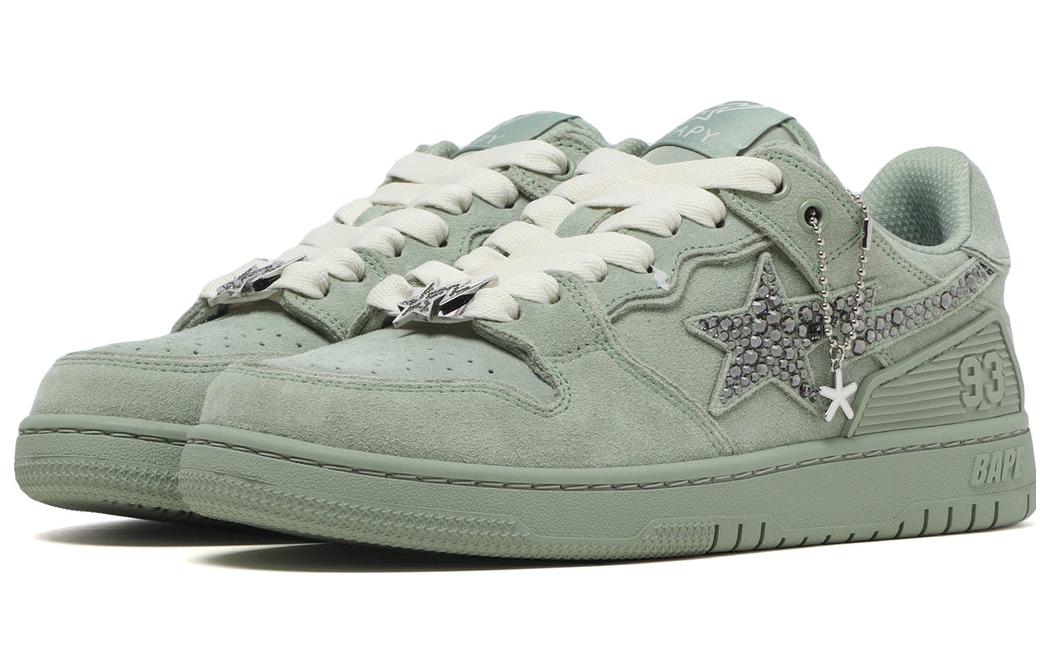 Lookbook (W) 베이프 바피 x 베이싱 에이프 로우탑 '컴포트 그린' BPYSNSN0104XL