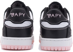 (W) BAPE BAPY x A BATHING APE 黑白粉色低帮皮革系带圆头滑板鞋 BPYSNSN0096XJ Purchase (W) BAPE BAPY x A BATHING APE 黑白粉色低帮皮革系带圆头滑板鞋 BPYSNSN0096XJ