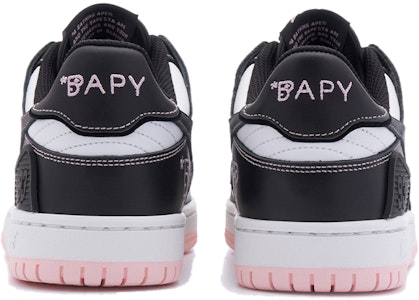 (W) BAPE BAPY x A BATHING APE SK8 Low 'Cuero Negro Blanco Rosa Punta Redonda' BPYSNSN0096XJ Purchase (W) BAPE BAPY x A BATHING APE SK8 Low 'Cuero Negro Blanco Rosa Punta Redonda' BPYSNSN0096XJ