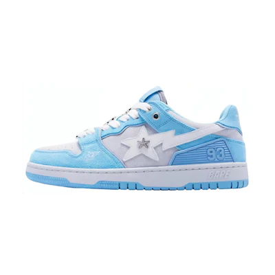 (W) BAPE BAPY A BATHING APE SK8 Low 'Light Blue'
