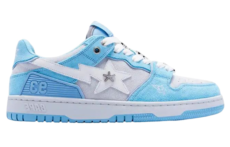 (W) BAPE BAPY A BATHING APE SK8 Low 'Light Blue' 圖 2