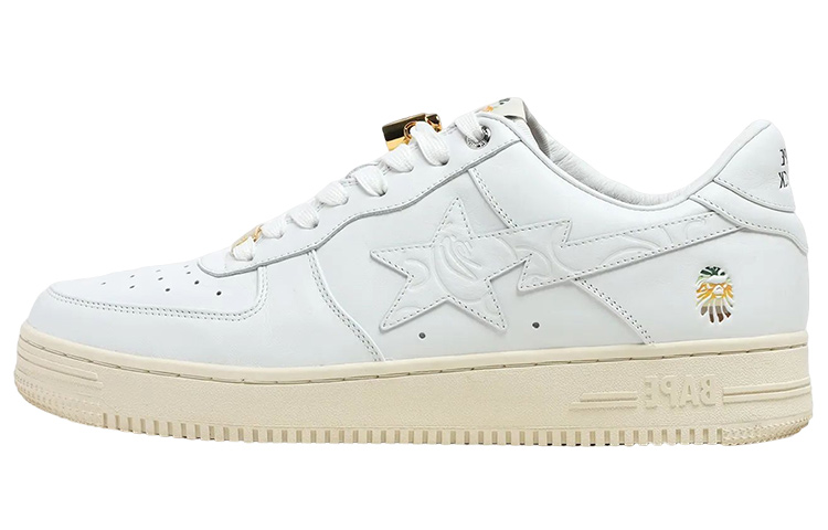 (W) BAPE BLACK A BATHING APE STA 'Beige Gold Buckle'