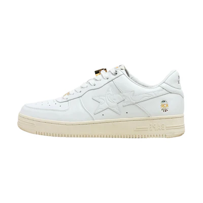 (W) BAPE BLACK A BATHING APE STA 'Beige Gold Buckle'