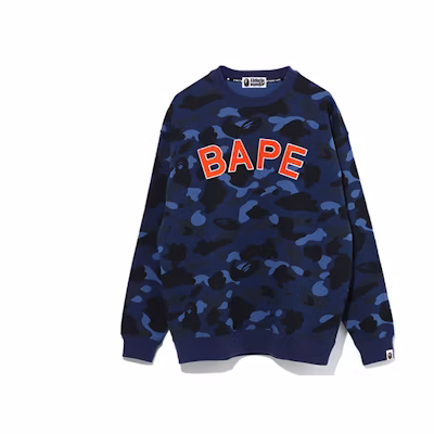 (Women) BAPE Camo Crewneck Sweatshirt with Letter Print 0ZXSWW213508E