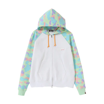 (Women) BAPE Camo Drawstring Zip-Up Hoodie Jacket 0ZXSWW215511C