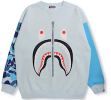 (Women) BAPE Camo Shark Head Loose Crewneck Pullover Sweatshirt 1H80-213-507 (Women) BAPE Camo Shark Head Loose Crewneck Pullover Sweatshirt 1H80-213-507